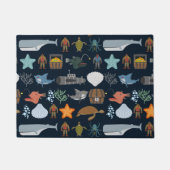 Ozean-Einwohner-Muster 1 Fußmatte (Vorderseite)