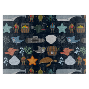 Ozean-Einwohner-Muster 1 Schneidebrett