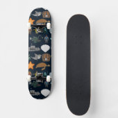 Ozean-Einwohner-Muster 1 Skateboard (Vorderseite)