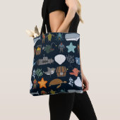 Ozean-Einwohner-Muster 1 Tasche (Von Nahem)