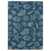 Ozean-Einwohner-Muster 2 Klemmbrett (Rückseite)