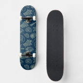 Ozean-Einwohner-Muster 2 Skateboard (Vorderseite)