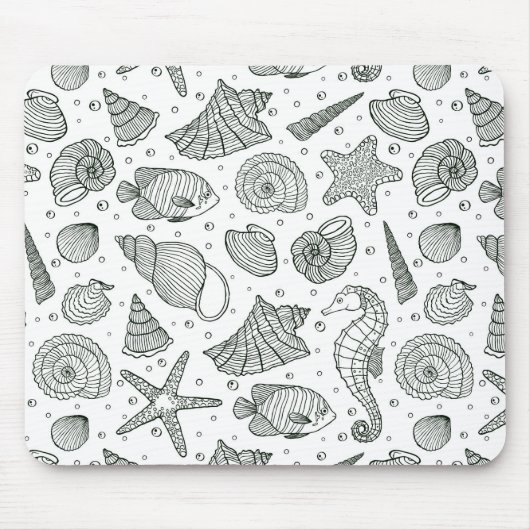 Ozean-Einwohner-Muster 3 Mousepad (Vorne)