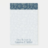 Ozean-Einwohner-Muster | addieren Ihren Namen Post-it Klebezettel (Vorderseite)