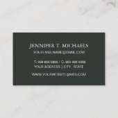 Ozean-Einwohner-Muster Visitenkarte (Rückseite)