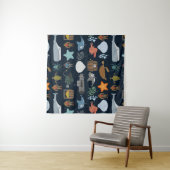 Ozean-Einwohner-Muster Wandteppich (Beispiel)