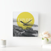 Ozean | Entdecken Sie das Weltangebot Quadratische Wanduhr (Zuhause)