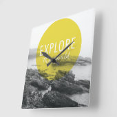 Ozean | Entdecken Sie das Weltangebot Quadratische Wanduhr (Winkel)