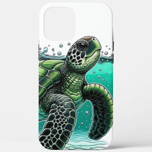 🌊 Ozean-Entdecker Meeresschildkröte Case-Mate iPhone Hülle (Rückseite)