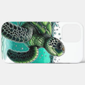 🌊 Ozean-Entdecker Meeresschildkröte Case-Mate iPhone Hülle (Rückseite (Horizontal))