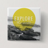 Ozean | erforschen das Weltzitat Button (Vorderseite)