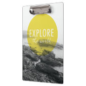 Ozean | erforschen das Weltzitat Klemmbrett (Links)