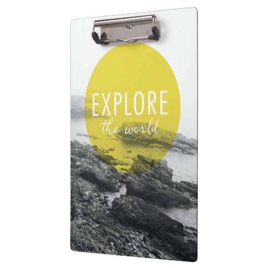 Ozean | erforschen das Weltzitat Klemmbrett (Links)