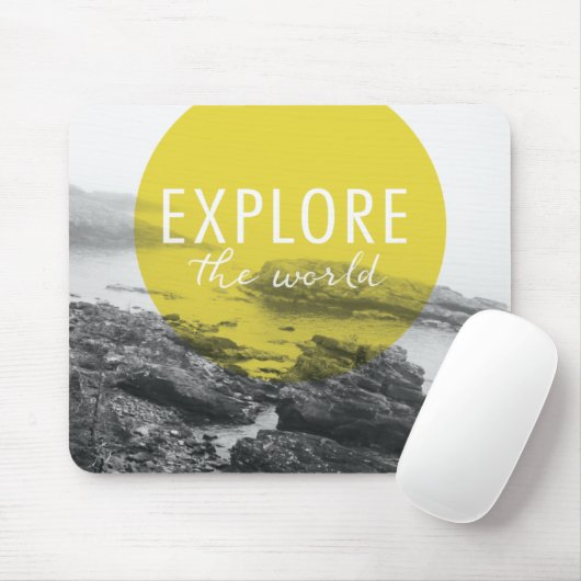 Ozean | erforschen das Weltzitat Mousepad (Mit Mouse)