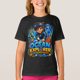 Ozean-Explorer-Kinder-Meeresleben-T-Shirt T-Shirt