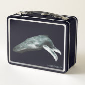 Ozean-Explorer-Lunchbox – Der Buckelwal Metall Brotdose (Rückseite)