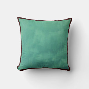 Ozean: fast solide aquamarine aqua blau grünes Kis Kissen