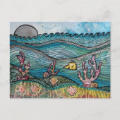 Ozean Feiertagspostkarte (Vorderseite)