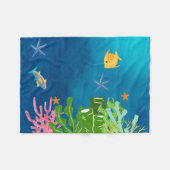 Ozean Fleecedecke (Vorderseite (Horizontal))