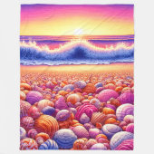 Ozean Fleecedecke (Vorderseite)