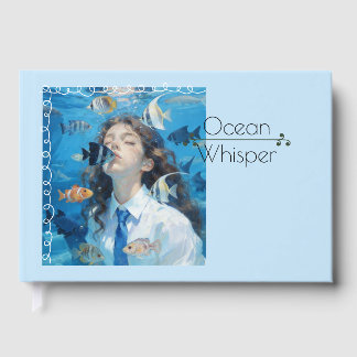 Ozean Flüstern Unterwasser Mädchen Tagebuch Gästeb Gästebuch