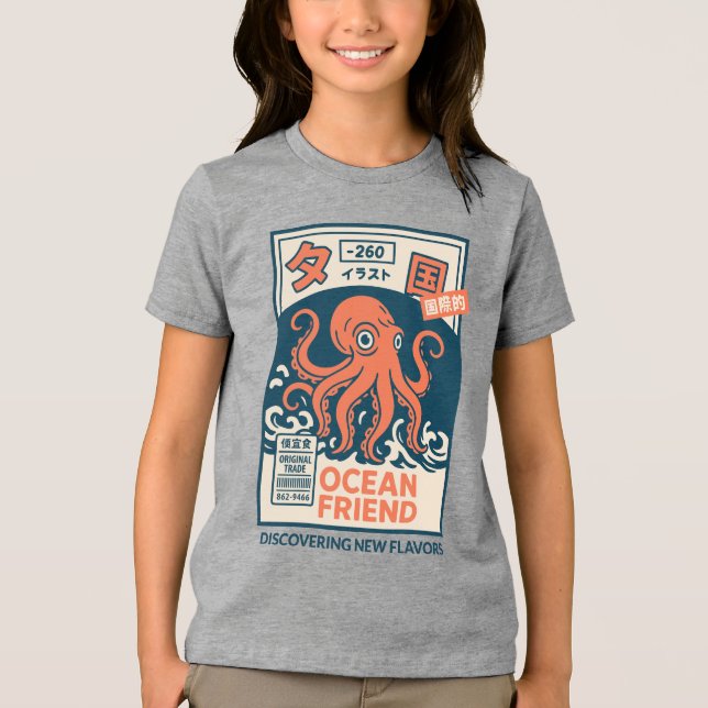 Ozean Freund Tri-Blend Shirt (Vorderseite)