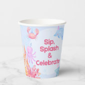Ozean Freunde Geburtstagsparty Tasse Pappbecher (Vorderseite)