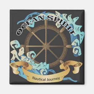 Ozean-Geist-Nautik-Reise-Thema Magnet
