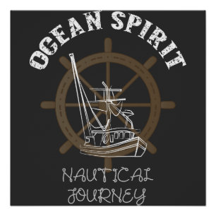 Ozean-Geist Nautische Reise Poster