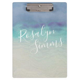 Ozean gestrichen klemmbrett