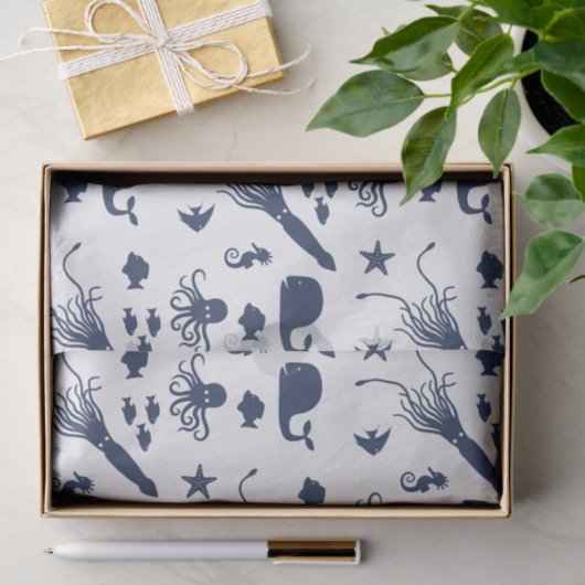 Ozean-Gewebe-Papier Seidenpapier (Geschenk)