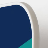 Ozean-Gezeiten quer durch Streifen mit Namen Pickleball Schläger (Linke Seite)