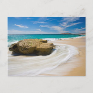 Ozean-Gezeiten wirbeln am Strand Postkarte