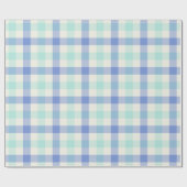 Ozean-Gingham - Geschenkpapier (Flach)