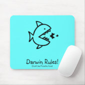 Ozean Glow_Darwin Regeln! Mousepad (Mit Mouse)