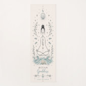Ozean-Göttin Boho-Yogamatte Yogamatte (Vorderseite)