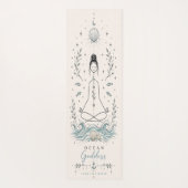 Ozean-Göttin Boho-Yogamatte Yogamatte (Rückseite)