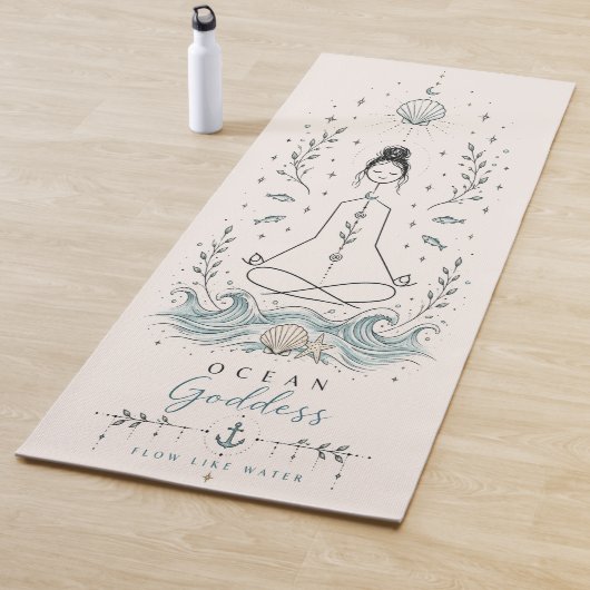 Ozean-Göttin Boho-Yogamatte Yogamatte (Beispiel)