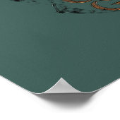 Ozean Grab Kraken Anker Dunkle Fantasie Poster (Ecke)