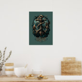 Ozean Grab Kraken Anker Dunkle Fantasie Poster (Küche)