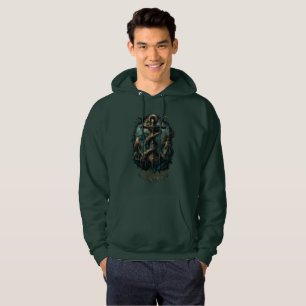 Ozean-Grab-Kraken-Anker-Dunkle-Fantasy Hoodie