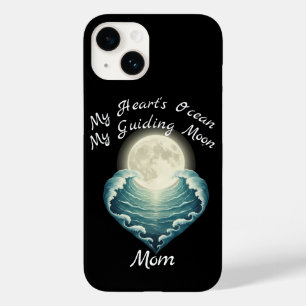 Ozean Herz Führender Mond Mama Case-Mate iPhone 14 Hülle