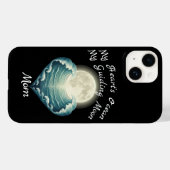 Ozean Herz Führender Mond Mama Case-Mate iPhone Hülle (Rückseite (Horizontal))