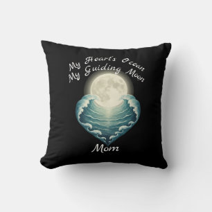 Ozean Herz Führender Mond Mama Kissen