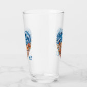 Ozean-Herzwellen und Muscheln – Individuelle Küste Glas (Rechts)