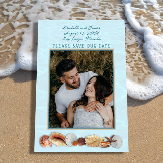 Ozean-Hochzeit Living Seas Foto Save The Date