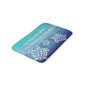 Ozean Honu Meeresschildkröten Badematte (Schrägansicht)