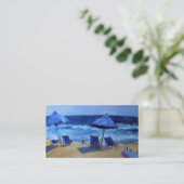 Ozean in der Bewegungs-Visitenkarte Visitenkarte (Stehend Vorderseite)