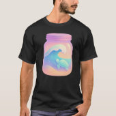 Ozean in einem Glas - Pastel Gradient Art T-Shirt (Vorderseite)