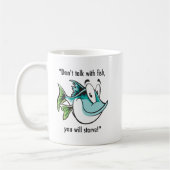 Ozean-inspirierte Mode spricht nicht mit Fischen Kaffeetasse (Links)